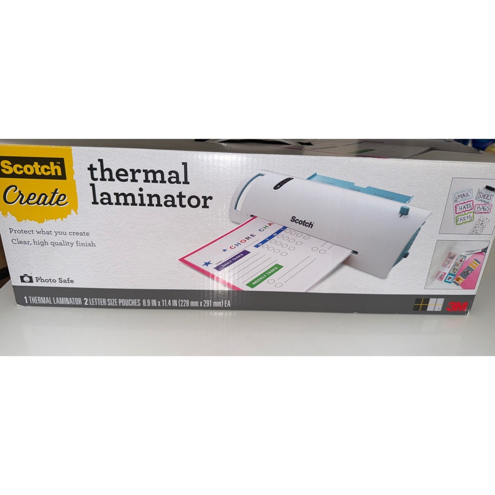 Scotch Create Thermal Laminator Machine White TL902-CFT NO Starter Pouches